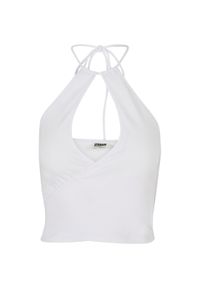 Tank top court wraparound woman Urban Classics. Kolor: biały. Długość: krótkie. Styl: elegancki #1