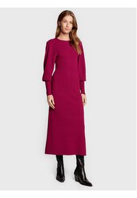 GESTUZ - Gestuz Sukienka dzianinowa Monagz 10906395 Fioletowy Regular Fit. Kolor: fioletowy. Materiał: wiskoza #4