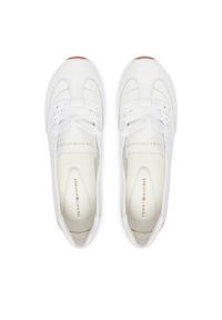 TOMMY HILFIGER - Tommy Hilfiger Baleriny Bella Ballet Sneaker FW0FW09449 Biały. Kolor: biały. Materiał: skóra #6