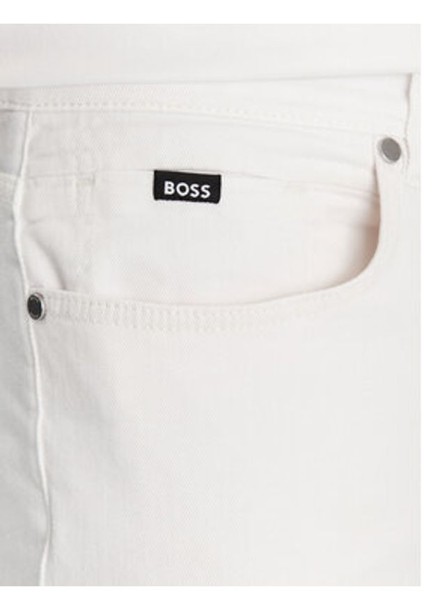 BOSS Jeansy H-Delaware 50540492 Biały Slim Fit. Kolor: biały