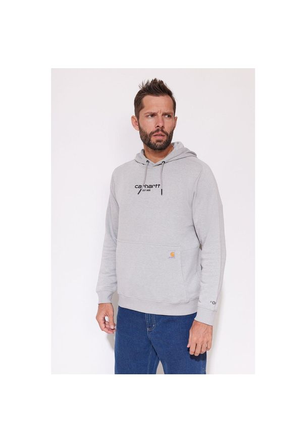 Bluza męska z kapturem Carhartt Force Lightweight. Typ kołnierza: kaptur. Kolor: szary