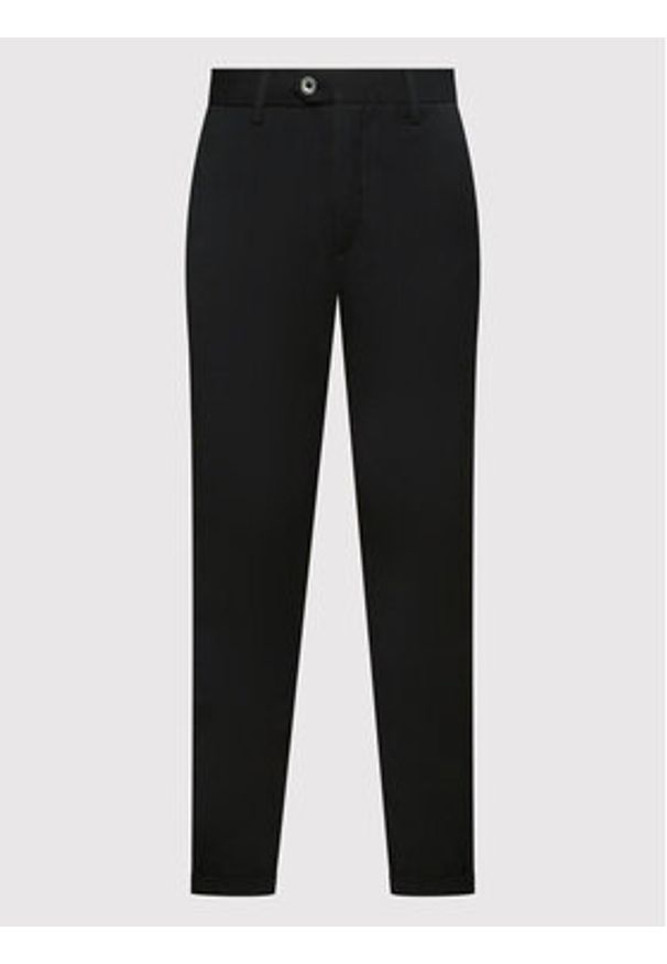 Jack & Jones - Jack&Jones Spodnie materiałowe Marco 12159954 Czarny Slim Fit. Kolor: czarny. Materiał: syntetyk