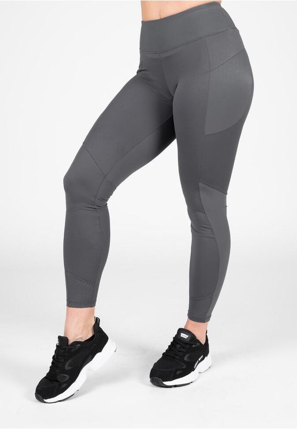 GORILLA WEAR - Monroe Leginsy - Szary. Kolor: szary. Sport: fitness