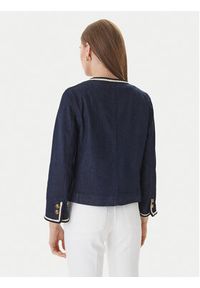Luisa Spagnoli Marynarka Vario 542793 Granatowy Regular Fit. Kolor: niebieski. Materiał: bawełna #5