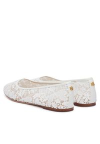 Lauren Ralph Lauren - LAUREN RALPH LAUREN Baleriny 802P10533001 Biały. Kolor: biały. Materiał: materiał #3