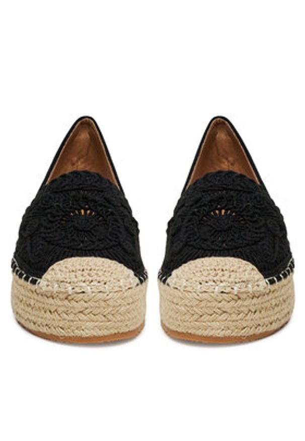 DeeZee Espadryle LE601-66 Czarny. Kolor: czarny. Materiał: materiał