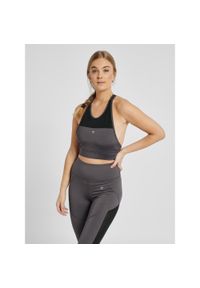 Biustonosz damski Hummel hmlnorma sports. Kolor: szary. Sport: fitness #1