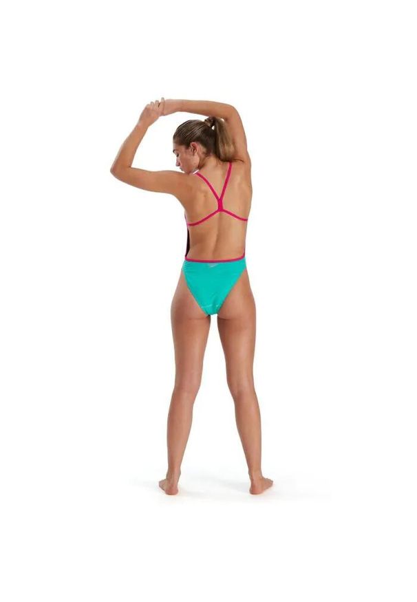 Strój pływacki Speedo Solid V-Back. Kolor: niebieski