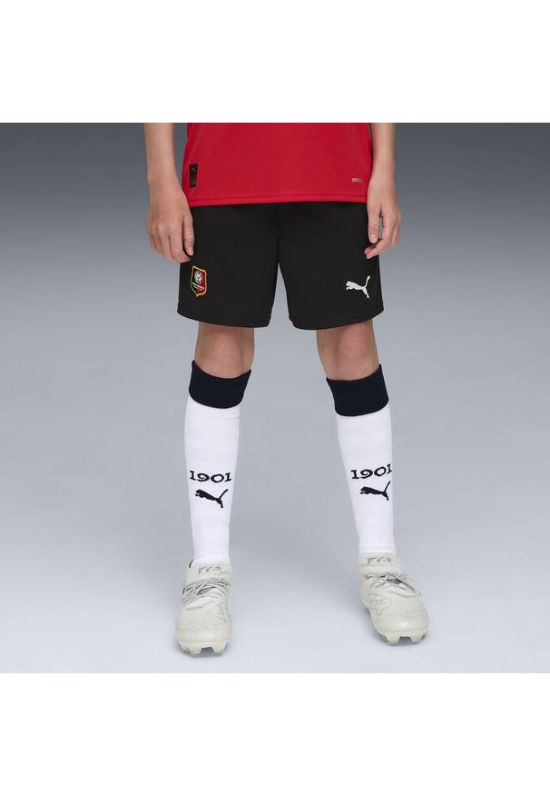 Puma - Młodzieżowe szorty Stade Rennais FC 25/26 PUMA Black. Kolor: czarny. Materiał: tkanina. Sport: piłka nożna