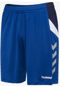 Hummel Move Tech Poly Szorty dla Dzieci - Komfort i Styl. Okazja: na uczelnię. Kolor: niebieski. Styl: sportowy. Sport: joga i pilates