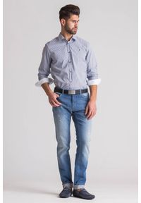 Trussardi Jeans - Niebieskie jeansy męskie 370 Close. Kolor: niebieski #5