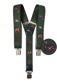 Modini - Szelki z motywem myśliwskim T7. Materiał: skóra, guma #1