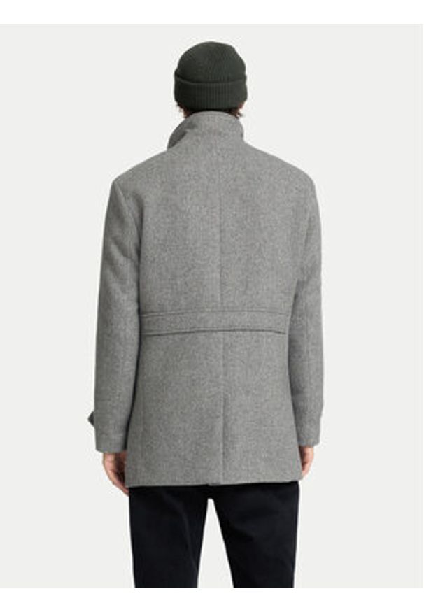Selected Homme Płaszcz wełniany 16094322 Szary Regular Fit. Kolor: szary. Materiał: wełna, syntetyk