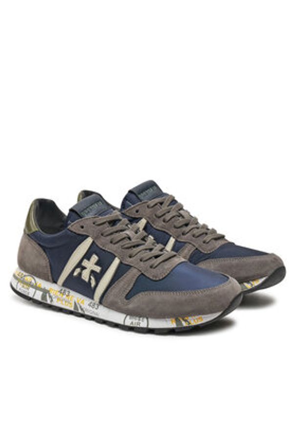 Premiata Sneakersy Eric 7090 Granatowy. Kolor: niebieski. Materiał: materiał