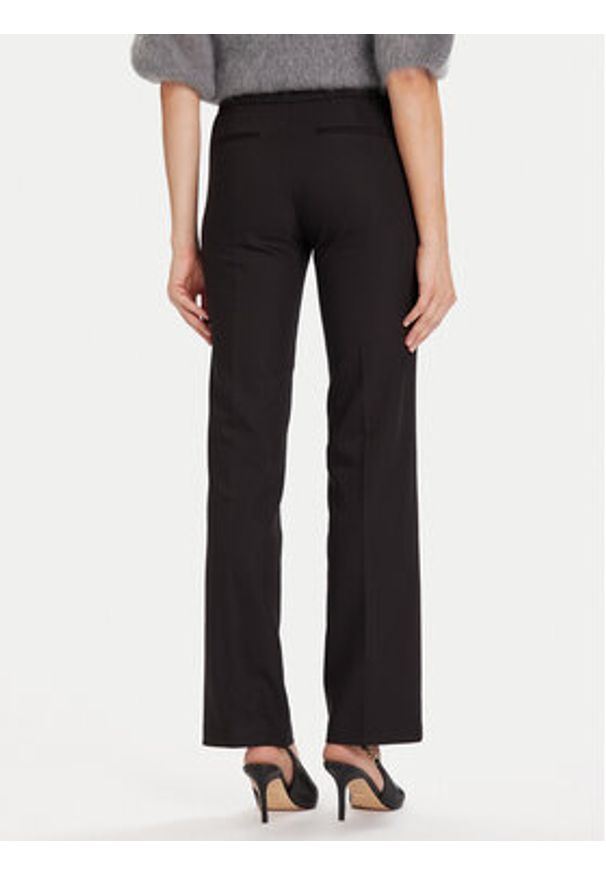 Morgan Spodnie materiałowe 242-PBEKA.F Czarny Slim Fit. Kolor: czarny. Materiał: bawełna