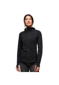 Bluza damska z kapturem Black Diamond Coefficient. Typ kołnierza: kaptur. Kolor: czarny. Sport: narciarstwo