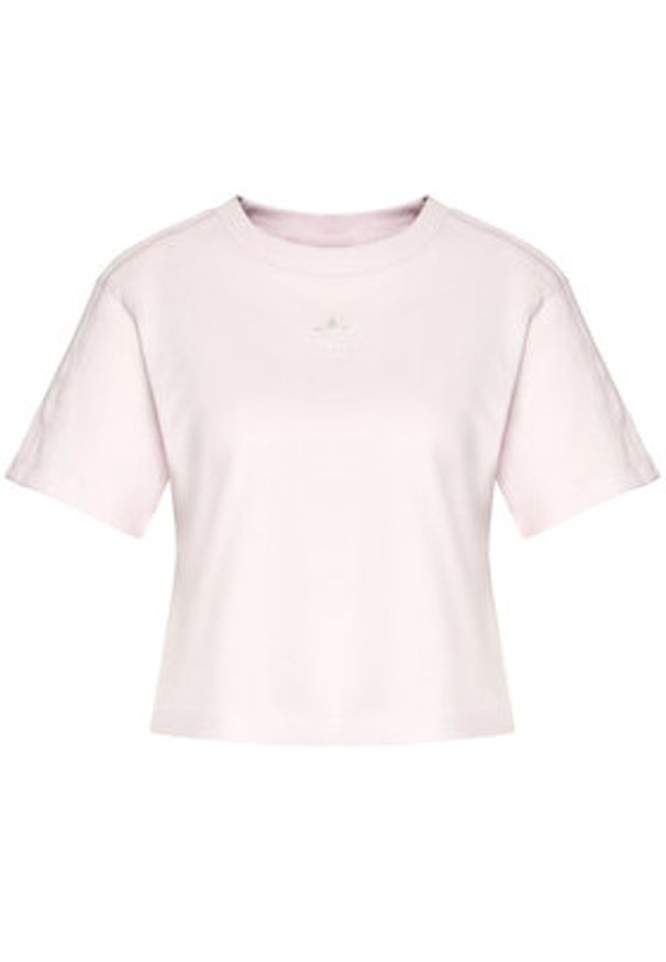 Adidas - adidas T-Shirt Tennis Luxure Cropped H56453 Różowy Cropped Fit. Kolor: różowy. Materiał: bawełna