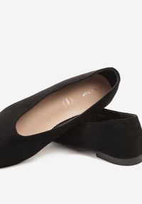 Born2be - Czarne Balerinki Vices ze Szpiczastym Noskiem Cariette. Okazja: na co dzień. Nosek buta: szpiczasty. Kolor: czarny. Styl: wizytowy, casual, elegancki #6