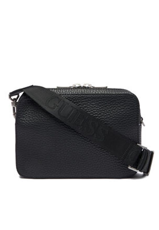Guess Saszetka HMTOLG P5429 Czarny. Kolor: czarny. Materiał: skóra