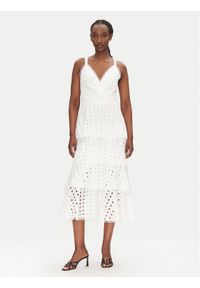 ACCESS FASHION Sukienka letnia 53-3396-264 Biały Regular Fit. Kolor: biały. Materiał: bawełna. Sezon: lato