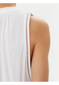 Seafolly Sukienka letnia Beach Basics 52931-DR Biały Regular Fit. Kolor: biały. Materiał: wiskoza. Sezon: lato #5