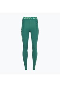 Legginsy treningowe damskie Nike Pro Dri-FIT Mid-Rise 7/8 Graphic. Kolor: zielony. Technologia: Dri-Fit (Nike)