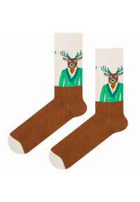 His Story - Skarpetki Bawełniane - Tematyczne - Jeleń. Kolor: wielokolorowy. Materiał: elastan, bawełna, poliamid #2