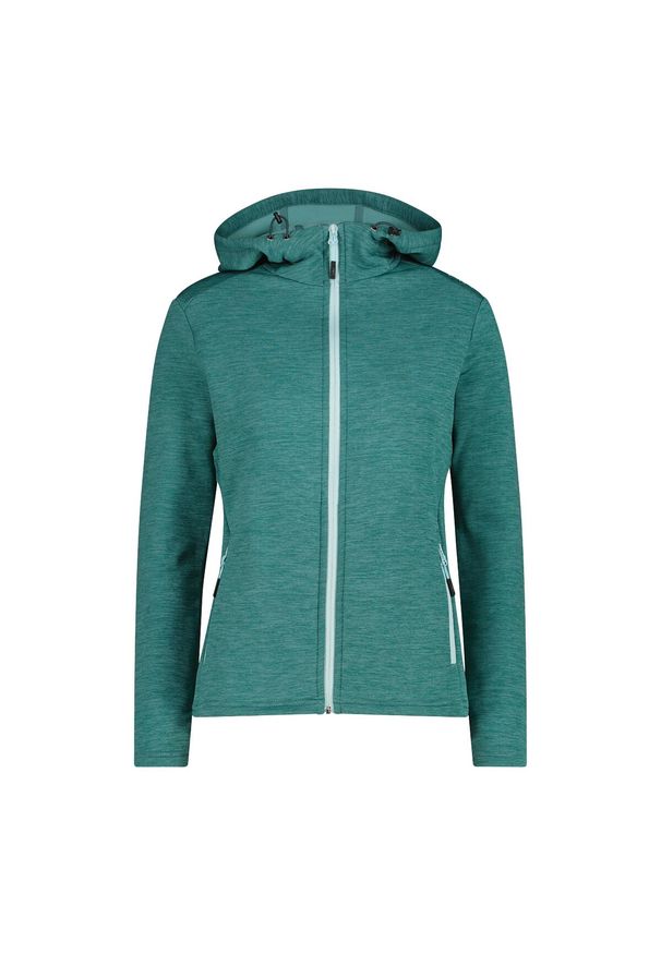 Bluza damska turystyczna CMP 30E9676. Kolor: zielony. Materiał: polar. Sport: turystyka piesza