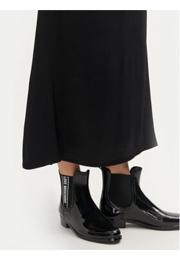 Love Moschino - LOVE MOSCHINO Kalosze JA21013G1LIR1000 Czarny. Kolor: czarny. Materiał: syntetyk