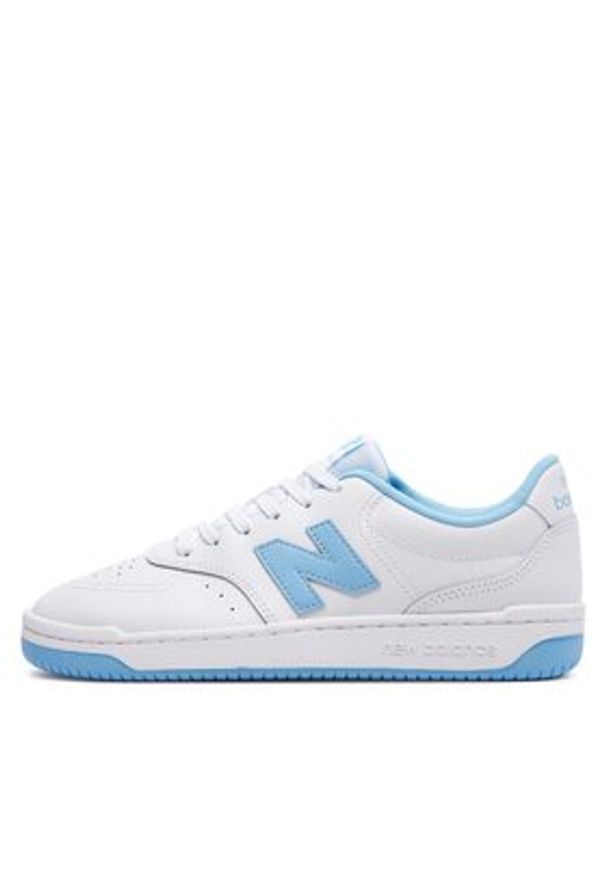 New Balance Sneakersy BB80BLU Biały. Kolor: biały. Materiał: skóra