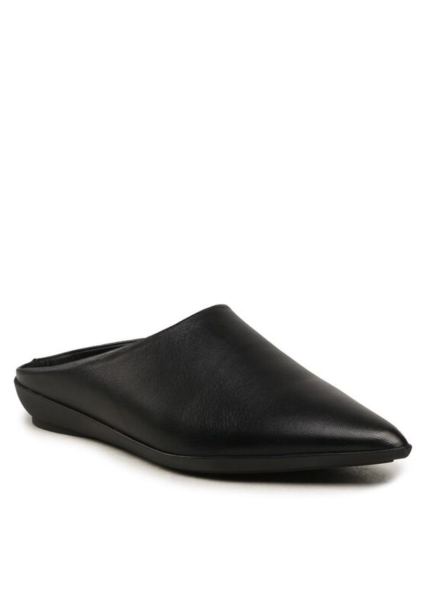 Calvin Klein Klapki Wrap Bress Mule HW0HW01614 Czarny. Kolor: czarny. Materiał: skóra