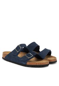 Birkenstock Klapki Arizona 1030916 Granatowy. Kolor: niebieski. Materiał: skóra, zamsz #5