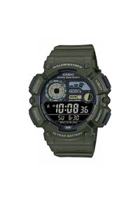 Casio Zegarek Digital Moonphase WS-1500H-3BVEF Zielony. Kolor: zielony