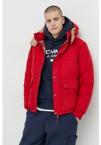 Superdry kurtka męska kolor czerwony zimowa. Okazja: na co dzień. Kolor: czerwony. Materiał: materiał. Sezon: zima. Styl: casual #1