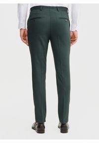 Pako Lorente - PAKO LORENTE - Zielone spodnie ganiturowe. Kolor: zielony. Materiał: poliester, wiskoza, elastan. Wzór: gładki. Styl: młodzieżowy, elegancki #9