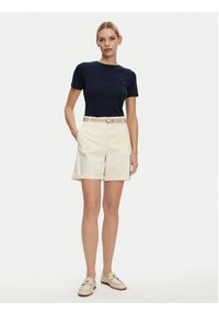 TOMMY HILFIGER - Tommy Hilfiger Szorty materiałowe WW0WW42457 Écru Regular Fit. Materiał: bawełna #3