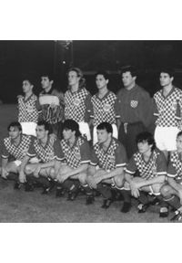 COPA FOOTBALL - Koszulka piłkarska retro - dorosły - Chorwacja 1990 - Czerwona-Biała. Kolor: czerwony, biały, wielokolorowy. Sport: piłka nożna