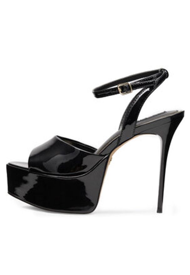 Nine West Sandały CHANDA ZL23031CC Czarny. Kolor: czarny. Materiał: skóra