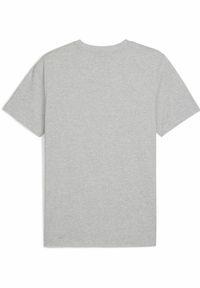 Puma - Męska koszulka Essentials Elevated PUMA Light Gray Heather. Kolor: wielokolorowy, czarny, szary. Wzór: aplikacja, haft