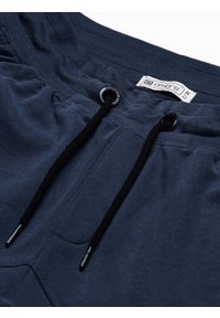 Ombre Clothing - Spodnie męskie dresowe joggery P948 - granatowe - XXL. Kolor: niebieski. Materiał: dresówka #4