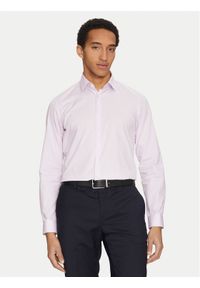 Calvin Klein Koszula K10K108229 Fioletowy Slim Fit. Kolor: fioletowy. Materiał: bawełna