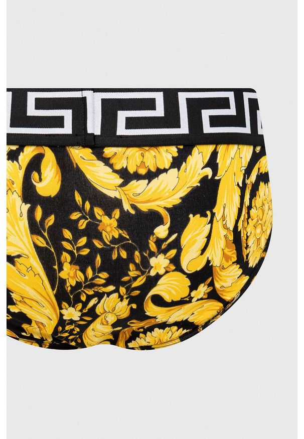 VERSACE - Versace slipy męskie kolor czarny. Kolor: czarny