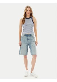 Wrangler Szorty jeansowe Jort 112362710 Niebieski Relaxed Fit. Kolor: niebieski. Materiał: bawełna #3
