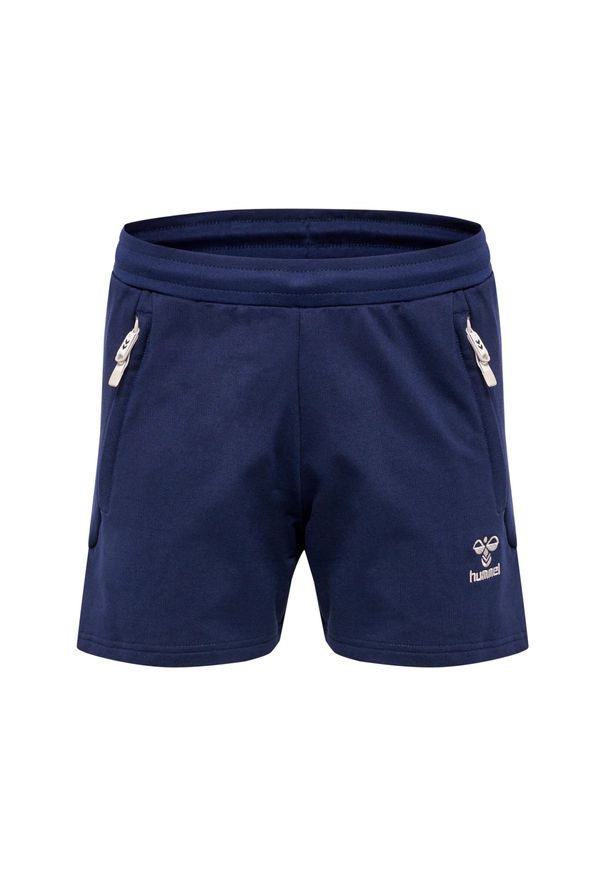 Szorty damskie Hummel Move Grid. Kolor: niebieski. Wzór: jodełka. Sport: fitness