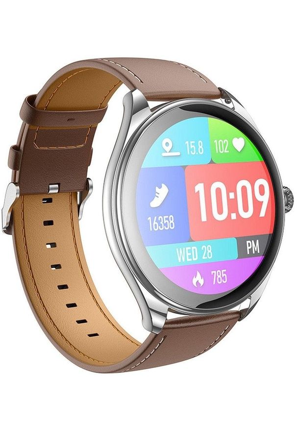 Smartwatch Hoco Y22 Brązowy. Rodzaj zegarka: smartwatch. Kolor: brązowy