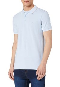 Wrangler - MĘSKI T-SHIRT WRANGLER SS REFINED POLO CERULEAN BLUE W7MDK5XVT. Typ kołnierza: polo