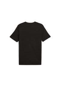 Puma - Koszulka Essentials Elevated Structured PUMA Black. Kolor: czarny. Wzór: haft. Sport: fitness