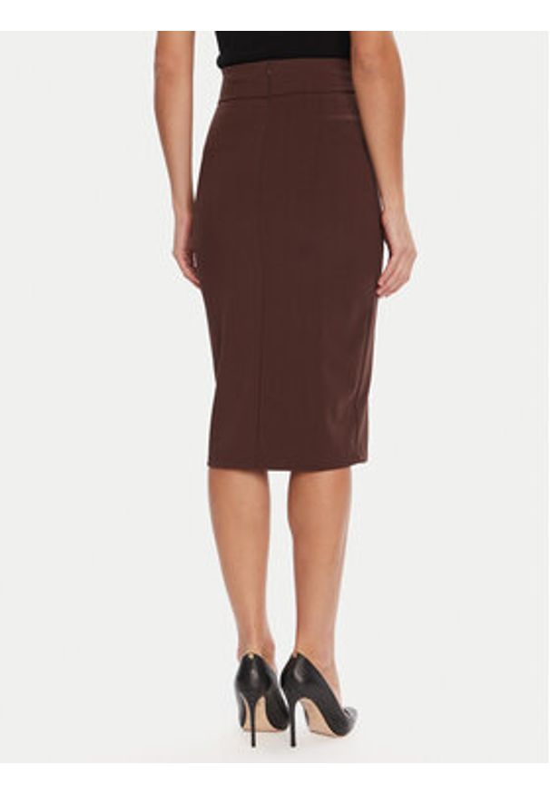 Rinascimento Spódnica ołówkowa CFC0126167003 Brązowy Slim Fit. Kolor: brązowy. Materiał: syntetyk, wiskoza