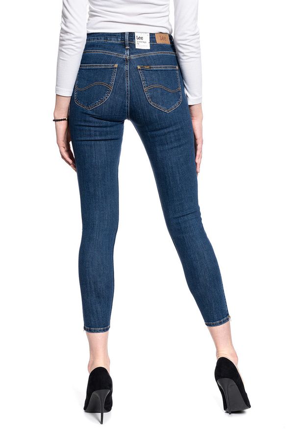 Lee - SPODNIE DAMSKIE LEE SCARLETT HIGH ZIP STONE TRAVIS L31BMOBJ 112107036