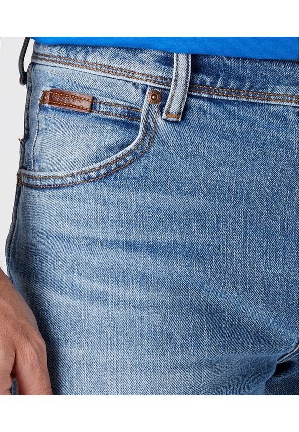 Wrangler - WRANGLER TEXAS MĘSKIE SPODNIE JEANSOWE GLASTON BLUE W121HN13S 112145769